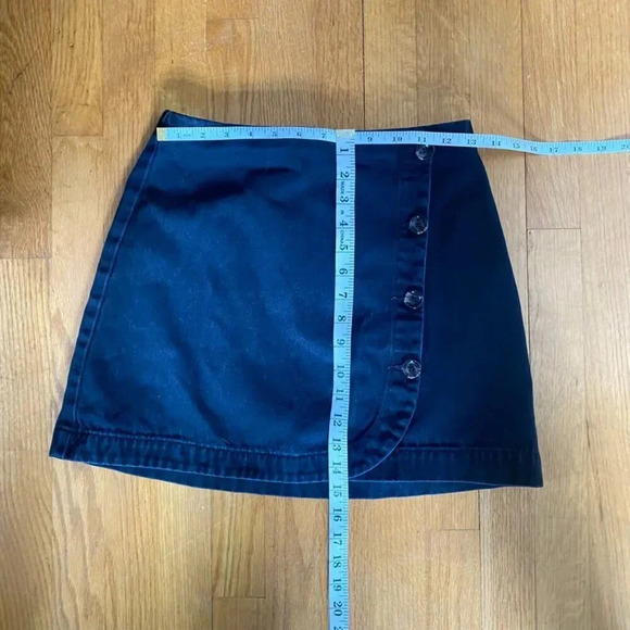 BDG Black Denim Wrap Skirt - Picture 8 of 8